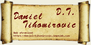 Daniel Tihomirović vizit kartica